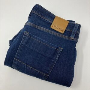 DU/ER L2X Relaxed Taper Jeans Mens 34x30 (34x29) Stretch Performance Denim Dark